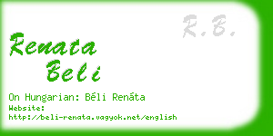 renata beli business card